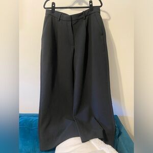Abercrombie & Fitch Harper Crepe Wide Leg Pants size 12 31 curve love petite